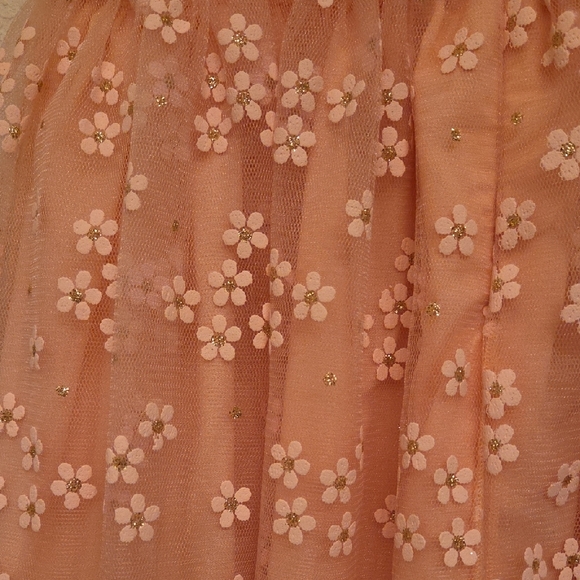 Mayoral Peach Floral Kids Dress - Picture 8 of 11